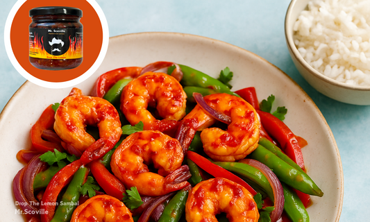 Spicy garnalen Drop The Lemon mr.Scoville