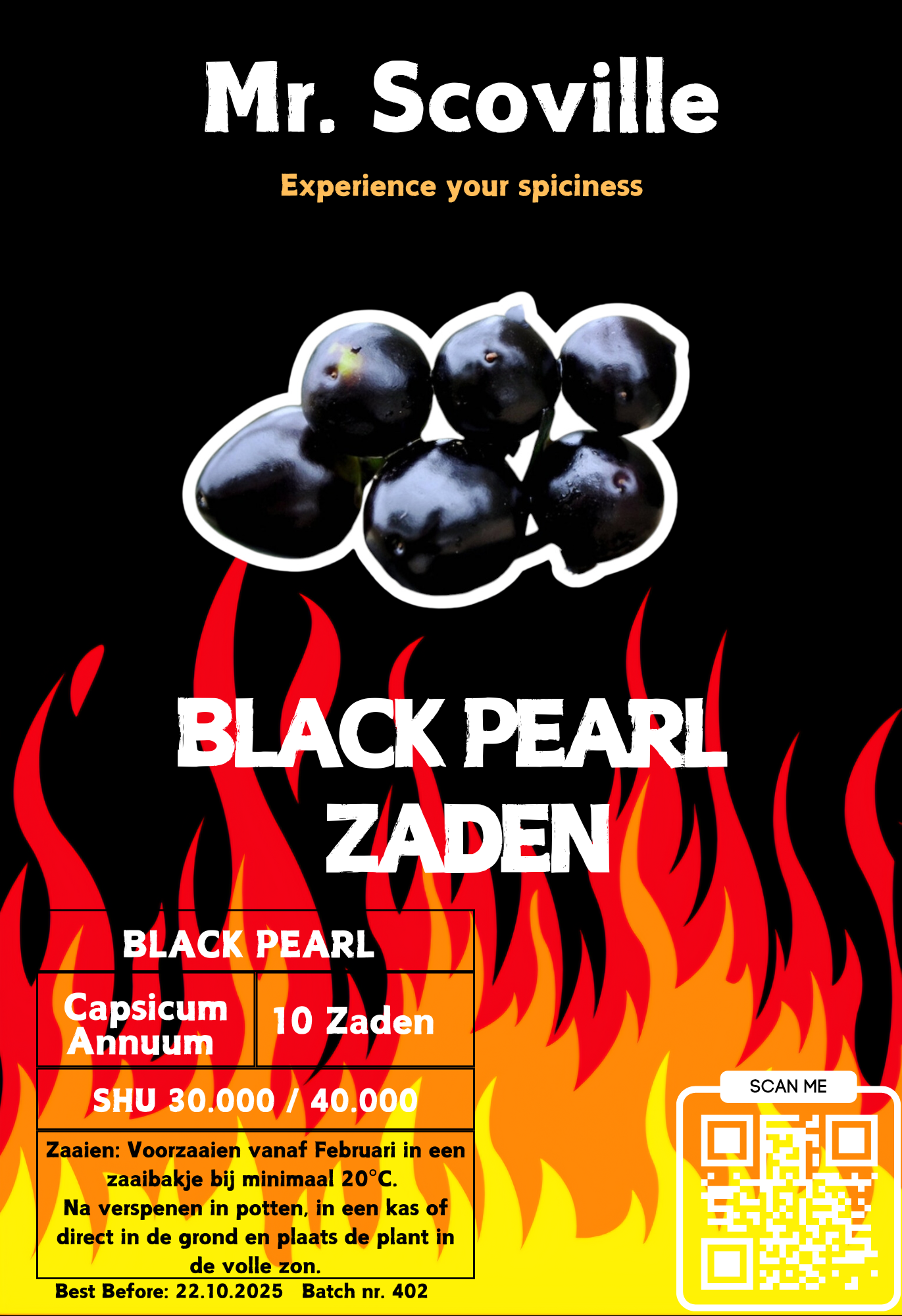 Black Pearl zaden - 10 stuks