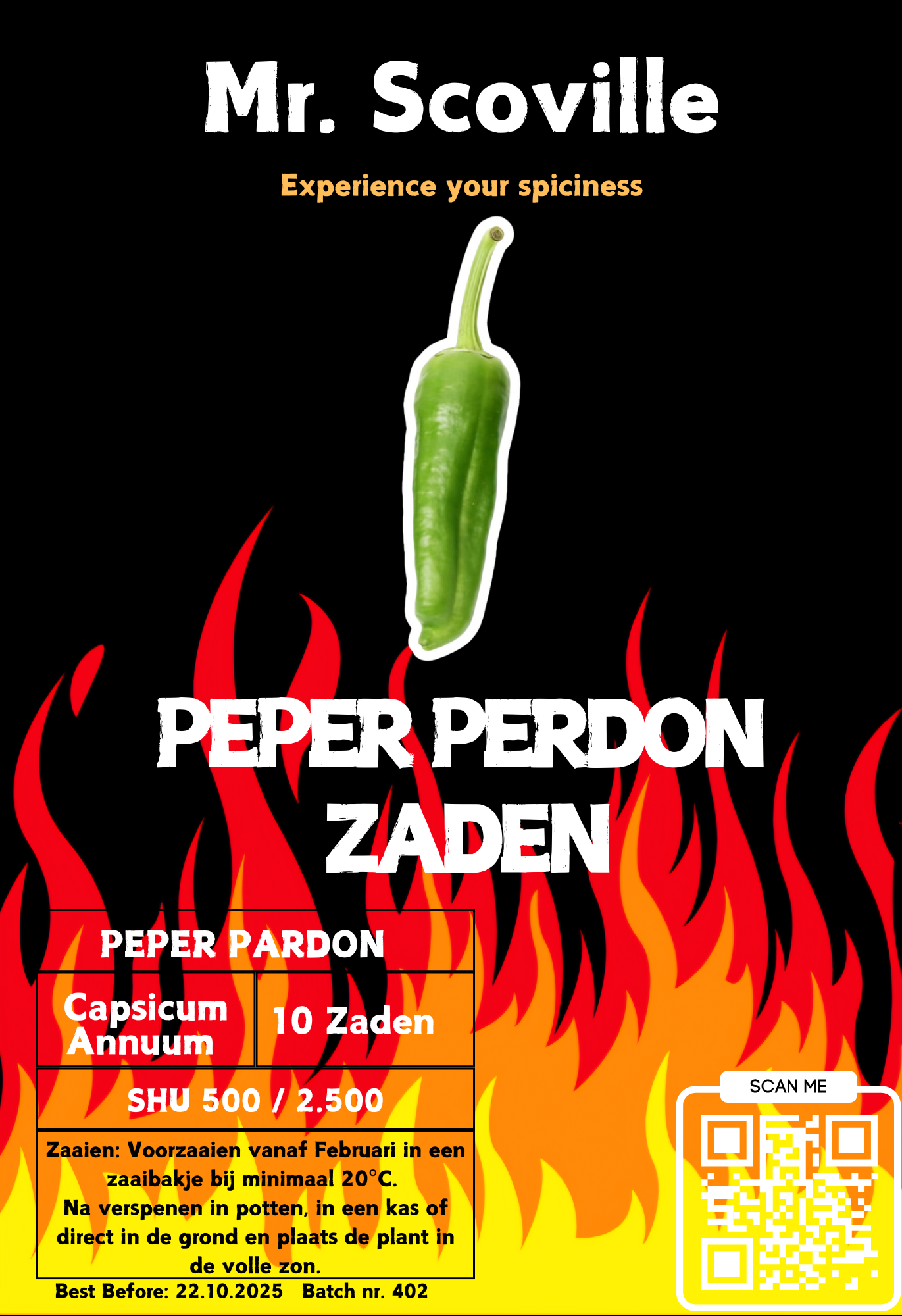 Peper Pardon zaden - 10 stuks